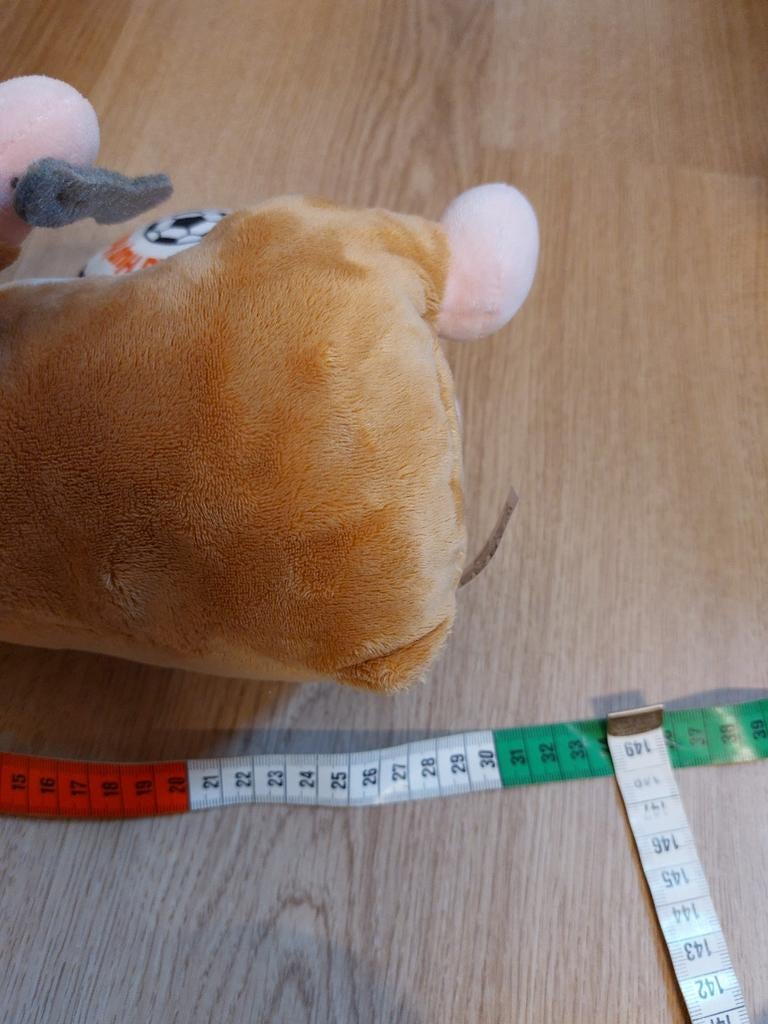 AH hamster knuffel voetbal met trommel, Ophalen of Verzenden, Overige typen