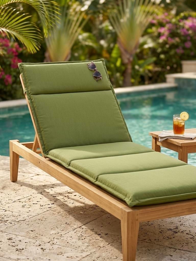 Ligbed kussens groen 189x50x7cm PRIJS IS PER 2, Ophalen of Verzenden, Nieuw