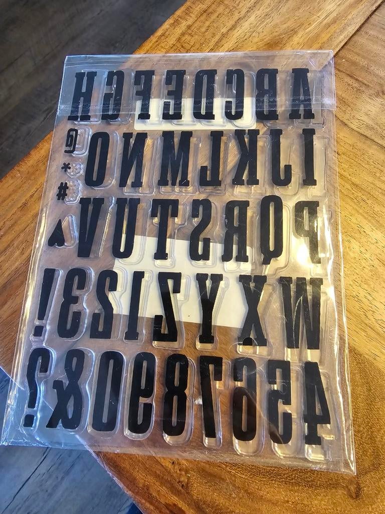 Nieuwe Clearstamp Alfabet Stempels, Hobby en Vrije tijd, Stempelen, Ophalen of Verzenden