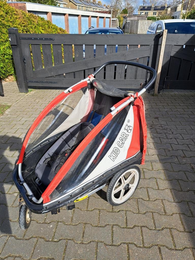 Fietswandelwagen / Buggy Kid Car met dichte kap, Fietsen en Brommers, Ophalen, Kinderkar