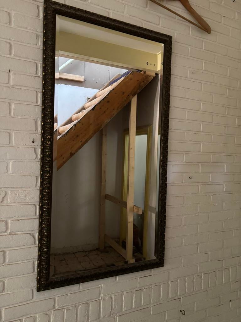 Grote Spiegel, Ophalen, 100 tot 150 cm, Zo goed als nieuw, Rechthoekig