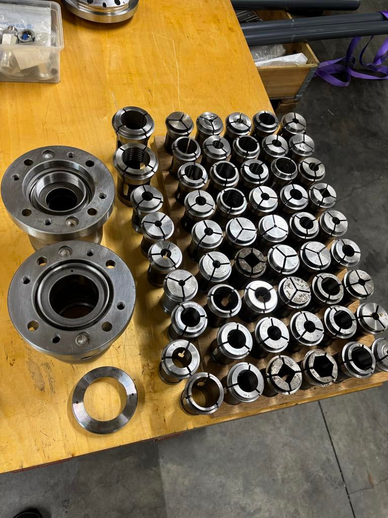 Spantangen en houders set - Diverse maten 173E, Ophalen, Zo goed als nieuw, Metaaldraaibank, Computergestuurd (Cnc)