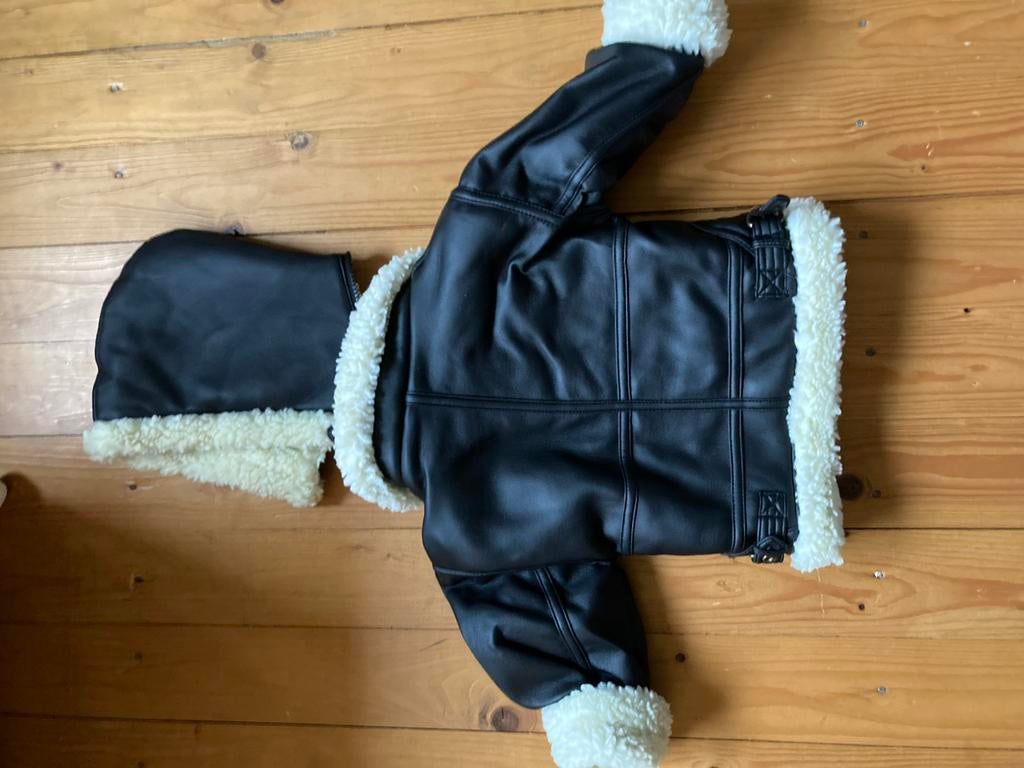 lederen winterjas baby, Ophalen of Verzenden, Zo goed als nieuw, Jasje