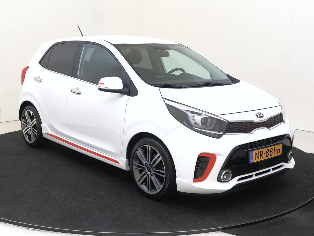 Kia Picanto 1.2 CVVT GT-Line | audio-navigatie full map | cr, Auto's, Kia, Voorwielaandrijving, 839 kg, Gebruikt, Euro 6