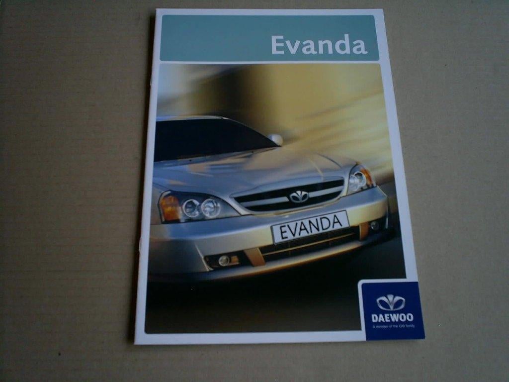 Daewoo Evanda 7 / 2004 20 pag., Verzenden, Zo goed als nieuw, Overige merken