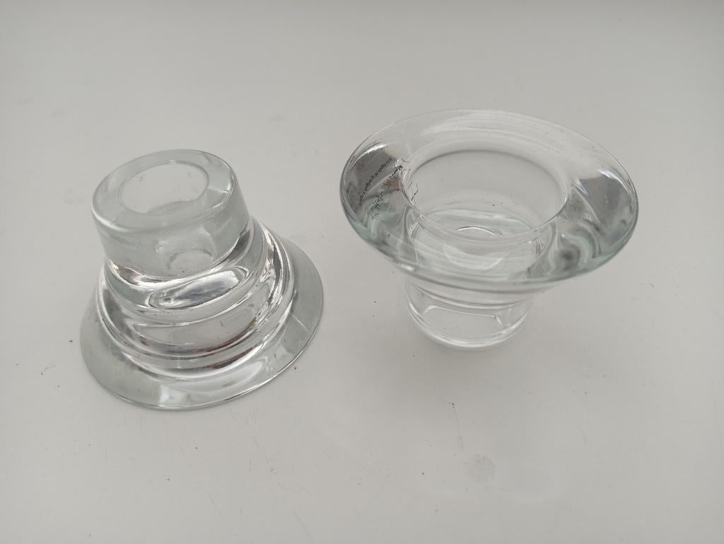 Waxinelichtje en dinner kaars houder, Ophalen of Verzenden, Gebruikt, Overige materialen, Minder dan 25 cm