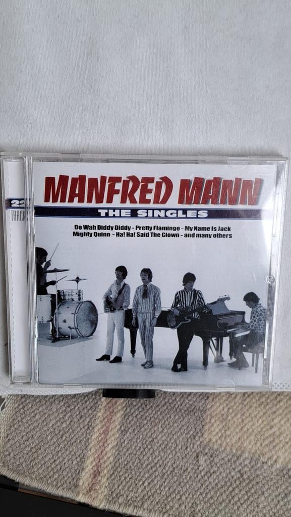 Cd  MANFRED MANN   ,, the singles ,, Ophalen of Verzenden, 1980 tot 2000, Zo goed als nieuw