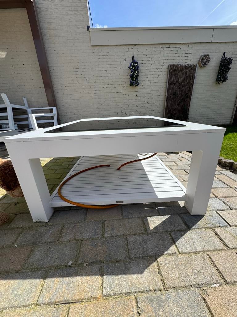 Vuurtafel haard en BBQ, 95x140x47 cm, Ophalen of Verzenden, Zo goed als nieuw