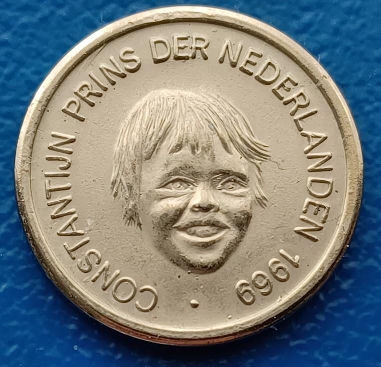 Nederland 5 cents rond - Geboorte Prins Constantijn 1969, Verzenden, Overige materialen, Nederland