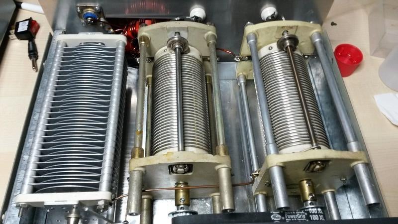 Symmetrische antennetuner (naar ontwerp PA0LL), Telecommunicatie, Ophalen of Verzenden, Gebruikt