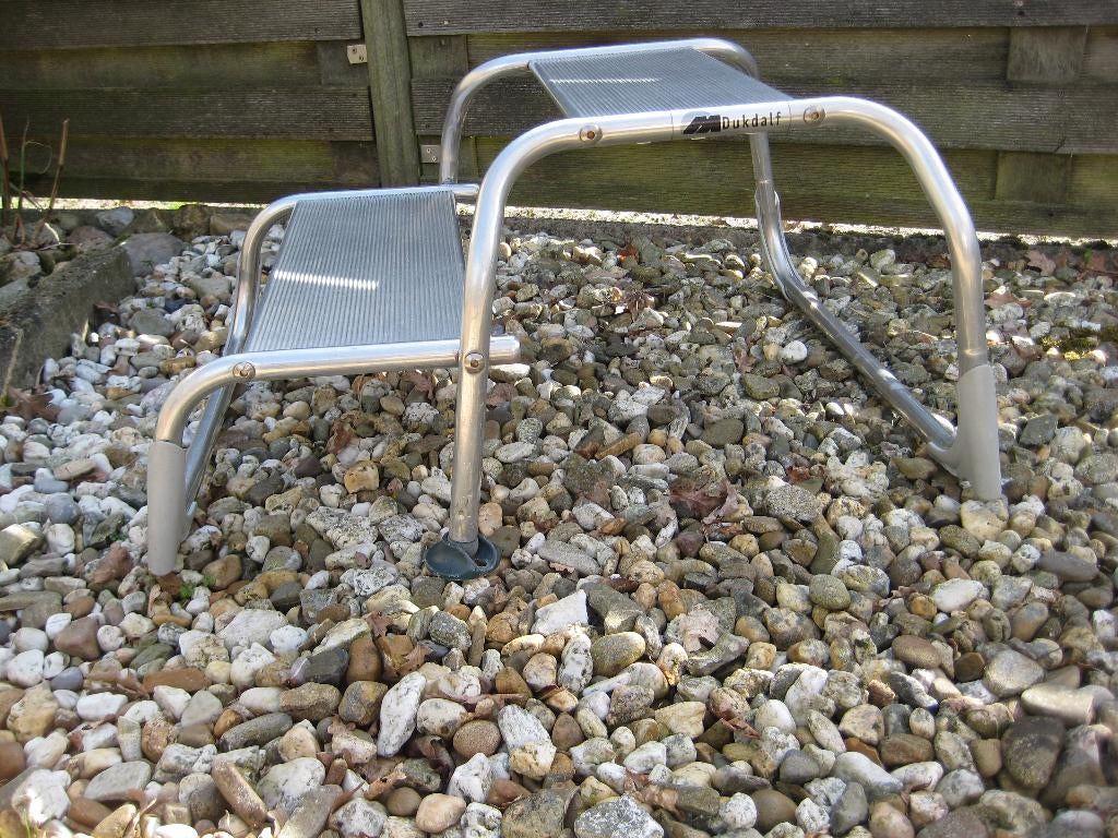 Caravan opstapje, 2 treden, opklapbaar, lichtgewicht, Caravans en Kamperen, Caravan accessoires, Gebruikt, Ophalen of Verzenden