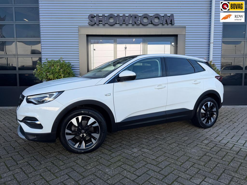 Opel Grandland X 1.2 Turbo Ultimate Pano|Leder|Applecarplay|, Zwart, Wit, Leder, Bedrijf