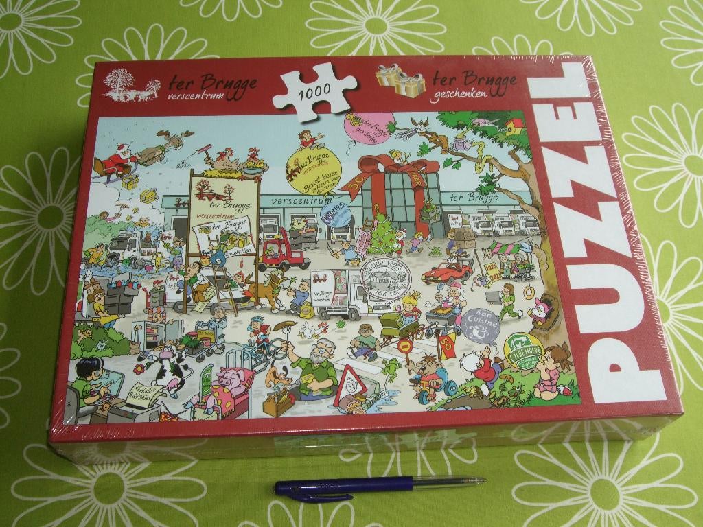 Nieuw in seal: Cartoonpuzzel van ter Brugge verscentrum, Ophalen of Verzenden, 500 t/m 1500 stukjes, Nieuw, Legpuzzel