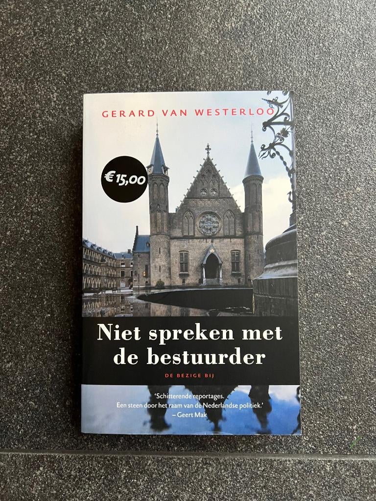 niet spreken met de bestuurder boek Gerard van Westerloo, Ophalen, Nederland