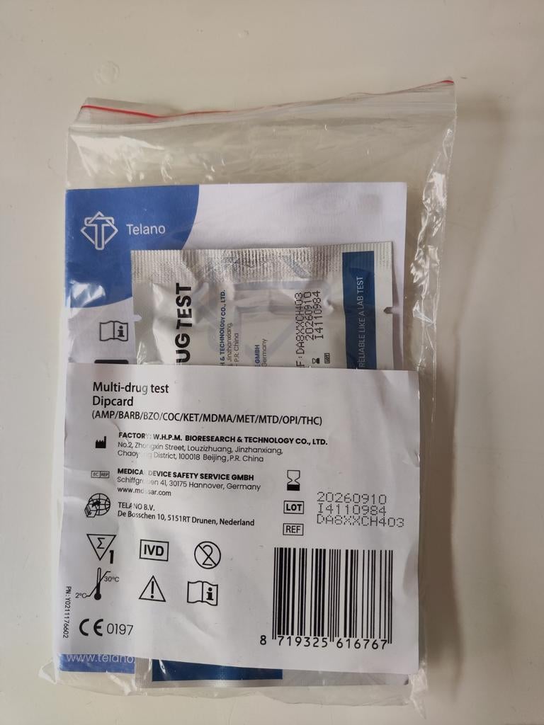 Multi-drug test NIEUW 10 stuks, Ophalen of Verzenden, Nieuw, Overige typen