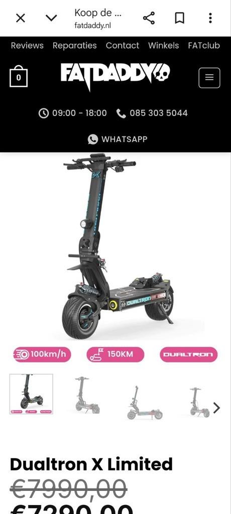 Dualtron nieuwste model, Fietsen en Brommers, Steps, Ophalen of Verzenden, Nieuw, Elektrische step (E-scooter)