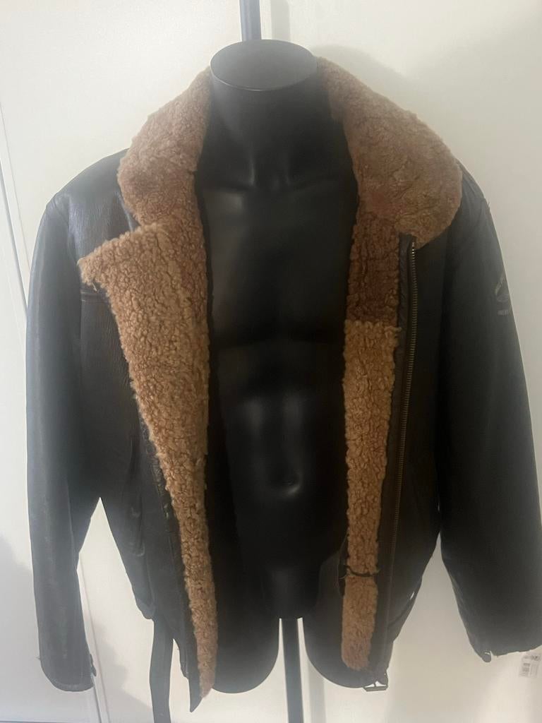 Palmal Lammy Pilotenjas xl, Kleding | Heren, Ophalen of Verzenden, Gedragen, Maat 56/58 (XL), Bruin