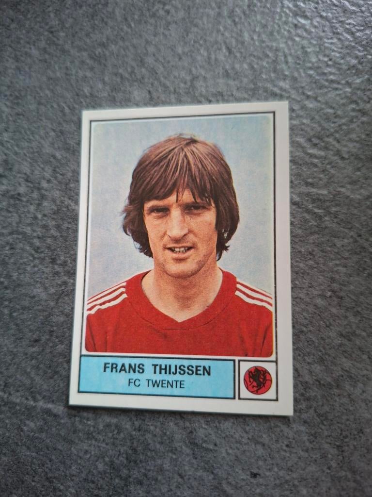 Panini sticker Voetbal 78. Frans Thijssen FC Twente., Verzenden, Zo goed als nieuw, Sticker