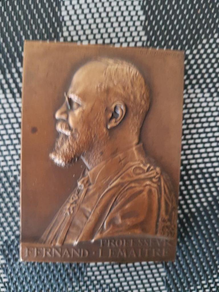 plaquette brons van arts, Antiek en Kunst, Antiek | Koper en Brons, Ophalen, Brons