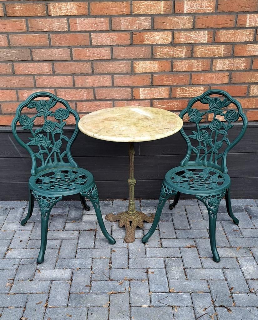 Bistro set, Tuin en Terras, Ophalen, Aluminium, 2 zitplaatsen