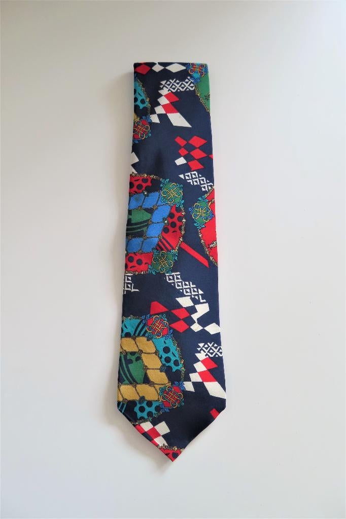 Stropdas Donkerblauw Kleuren (3498), Blauw, Hemley, Ophalen of Verzenden, Zo goed als nieuw