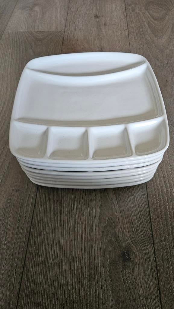 8 Aardewerk Gourmet Borden - Wit, Ophalen, Aardewerk, Overige stijlen, Bord(en)