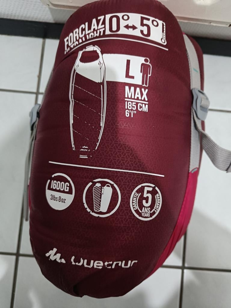 (free shipping)Forclaz Slaapzak 0-5C - Wasbaar & Goede Staat, Caravans en Kamperen, Slaapzakken, Ophalen of Verzenden