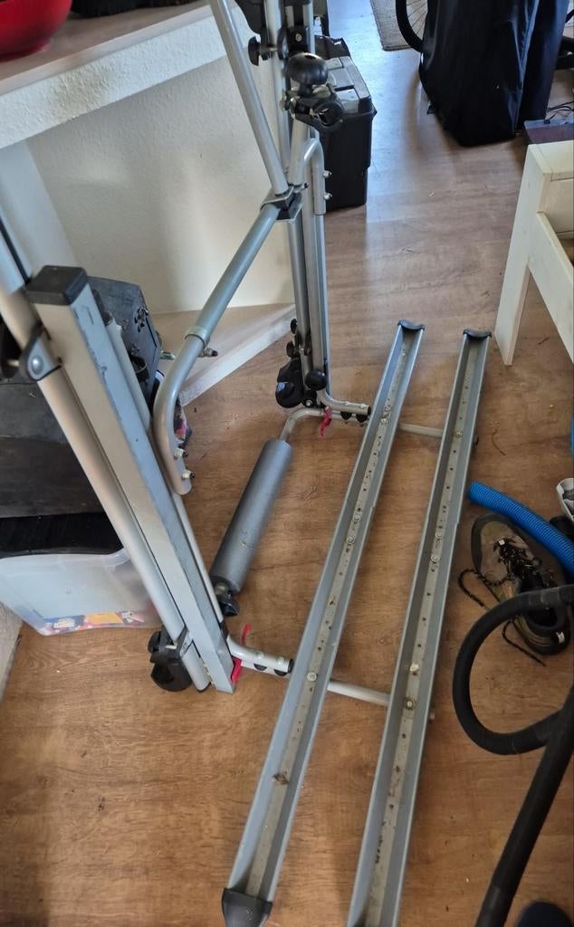 Fischer Auto Dak Fietsendrager - Neerklapbaar, Auto diversen, Fietsendragers, Ophalen, 2 fietsen, Gebruikt, Dakdrager