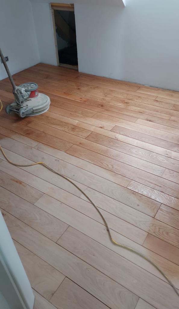 Houten vloer schuren, Ophalen, Minder dan 25 mm, Eiken, Zo goed als nieuw