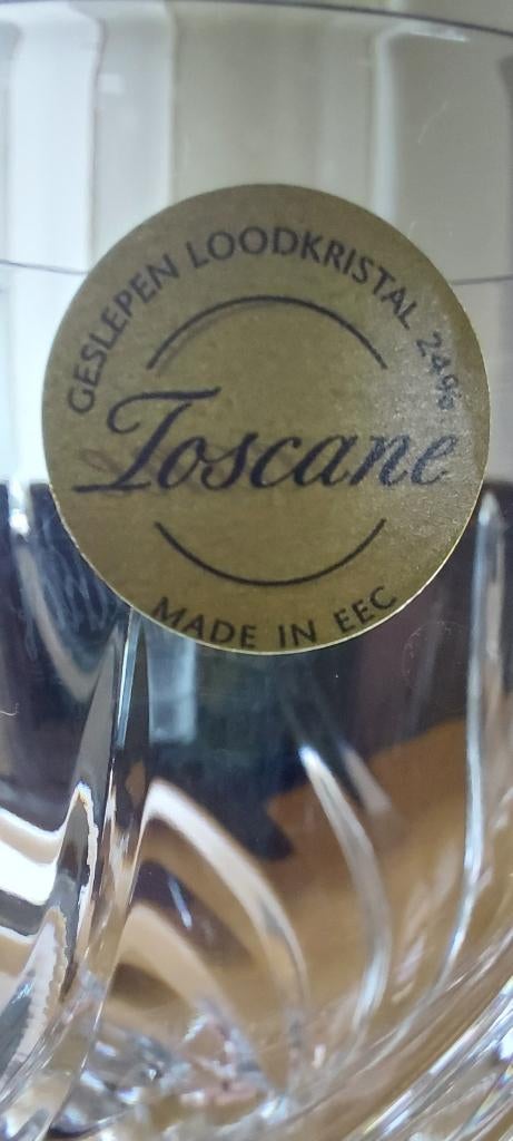 Vintage Toscane wijnglazen, Antiek en Kunst, Antiek | Glas en Kristal, Ophalen