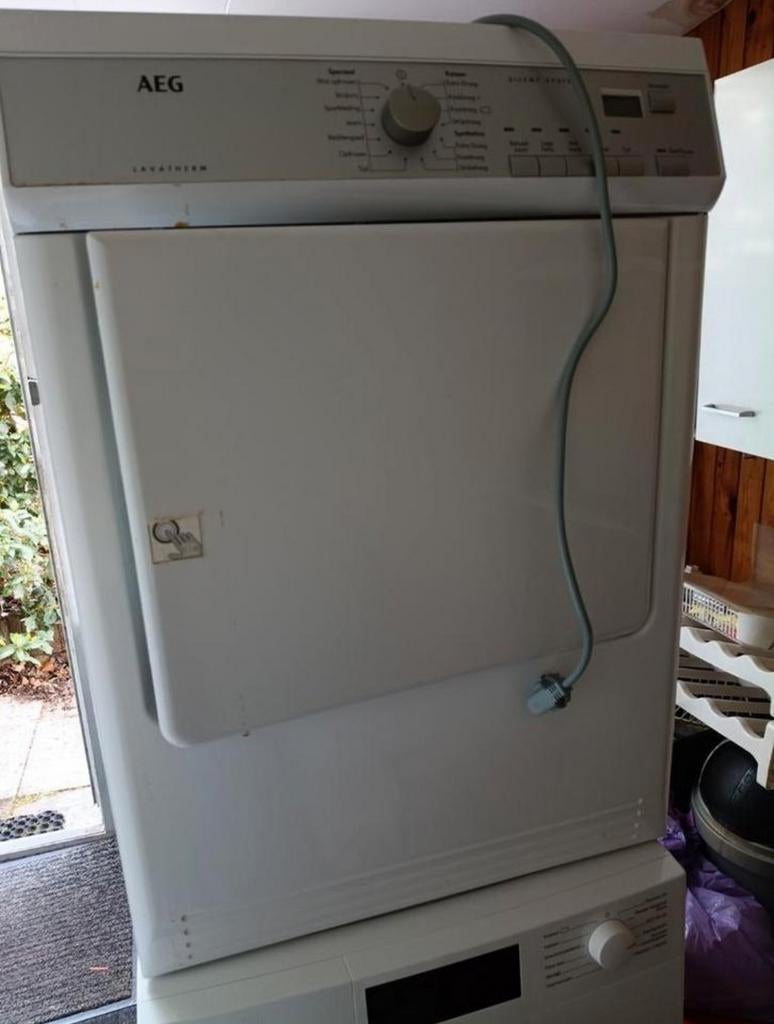 AEG wasdroger luchtafvoer, praktisch nieuw, Witgoed en Apparatuur, Wasdrogers, Zo goed als nieuw, Luchtafvoer, 6 tot 8 kg, 85 tot 90 cm