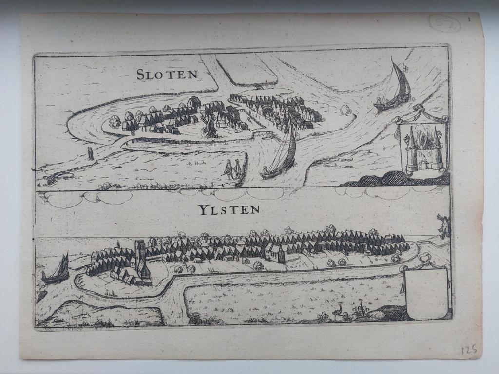 1 Sloten - Slooten & Ysten - IJlst van Lodovico Guicciardini, Ophalen of Verzenden