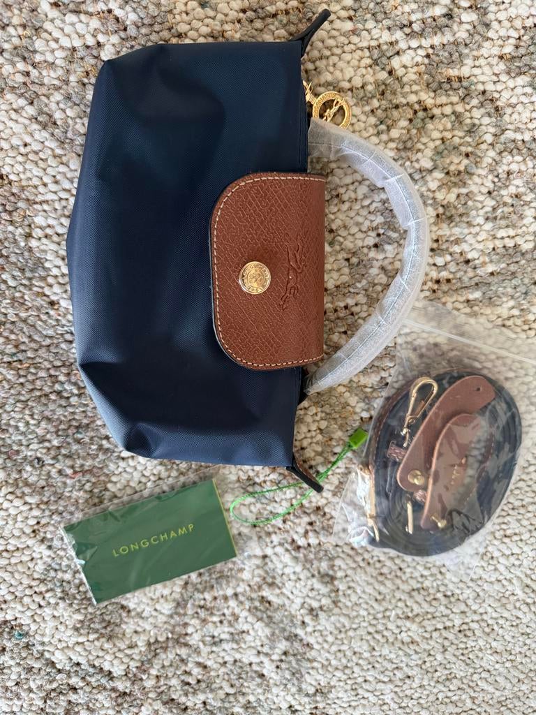 Nieuwe Longchamp minibag dames, Ophalen of Verzenden, Nieuw, Blauw, Schoudertasje