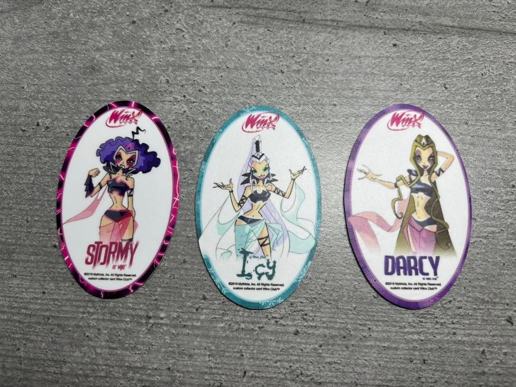 3 Winx Club Trix kaarten pop Mattel Witty Simba Jakks, Ophalen of Verzenden, Nieuw, Accessoires