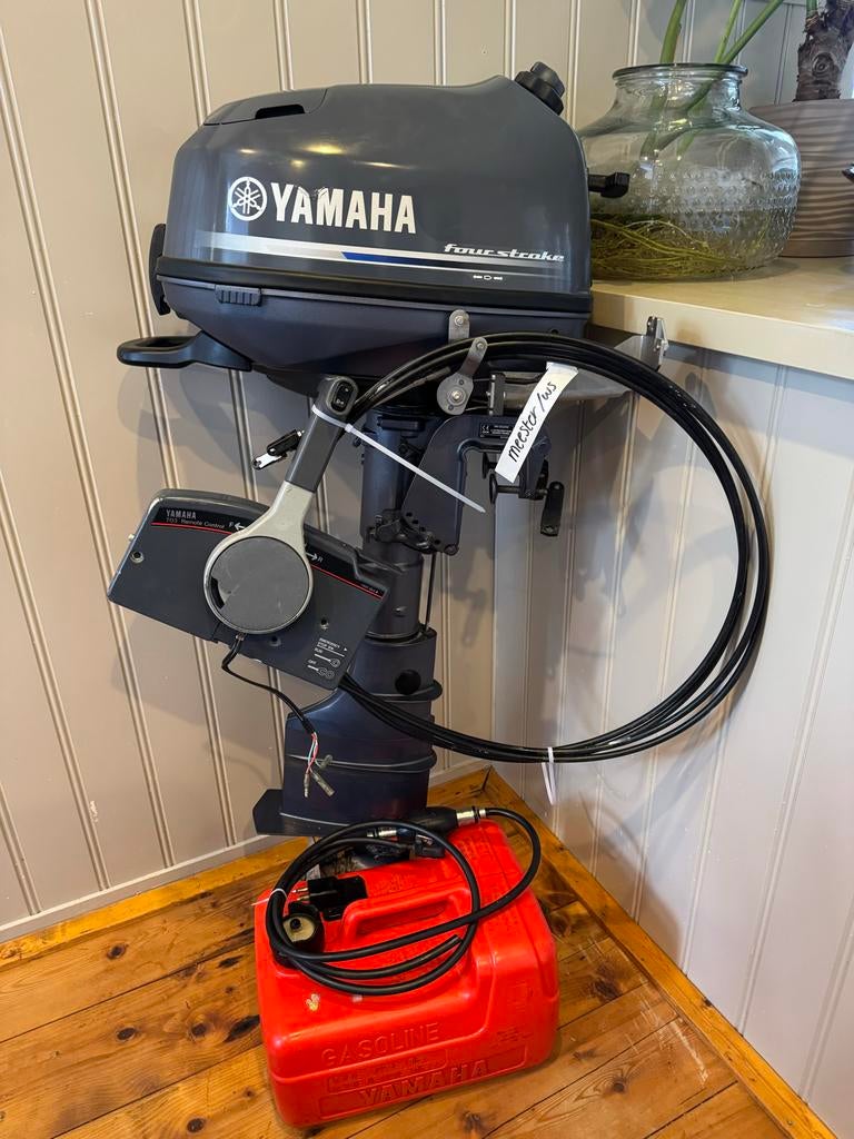 Yamaha 4pk 4 takt langstaart met schakelkast, Watersport en Boten, Ophalen, Met afstandsbediening, Minder dan 5 pk, Zo goed als nieuw
