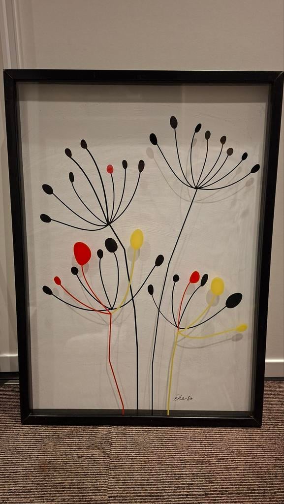 Schilderij Ikea rood/geel/zwart zgan, Ophalen