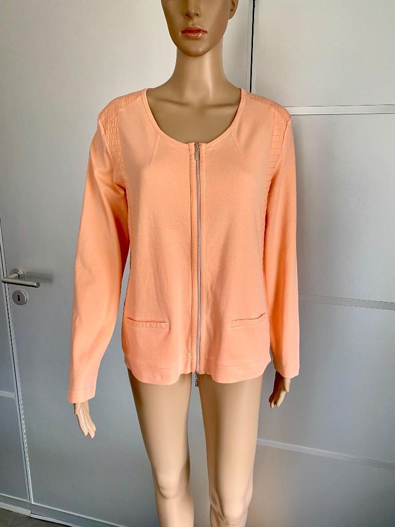 i492 Gerry Weber maat 42/44=L jasje vest blarer colbert zalm, Kleding | Dames, Jasjes, Kostuums en Pakken, Maat 42/44 (L), Ophalen of Verzenden