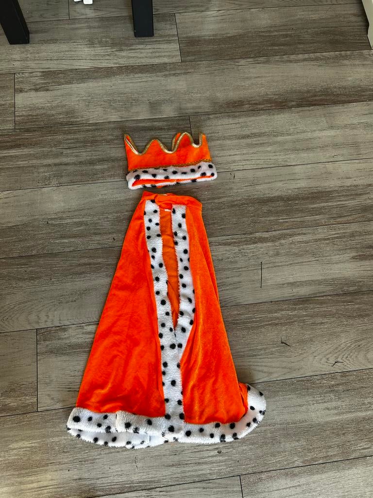 Koningsdag setje 122-128, Ophalen of Verzenden, Gebruikt, Pak of Jurk