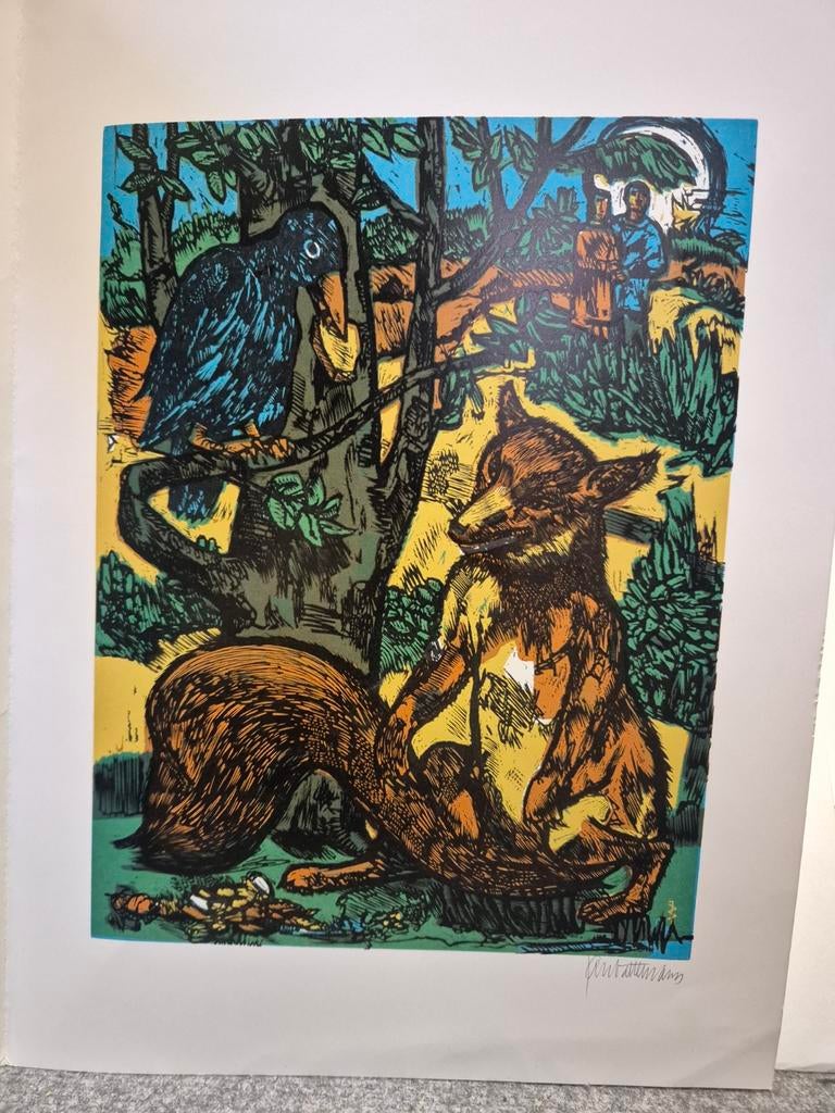 Jan Battermann "De Raaf en de Vos", Ophalen