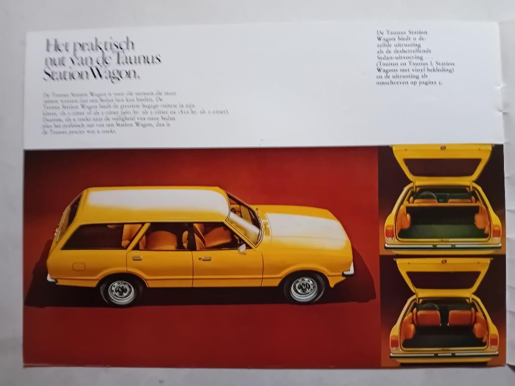 Brochure Ford Taunus 1977, Boeken, Ophalen of Verzenden, Zo goed als nieuw, Ford