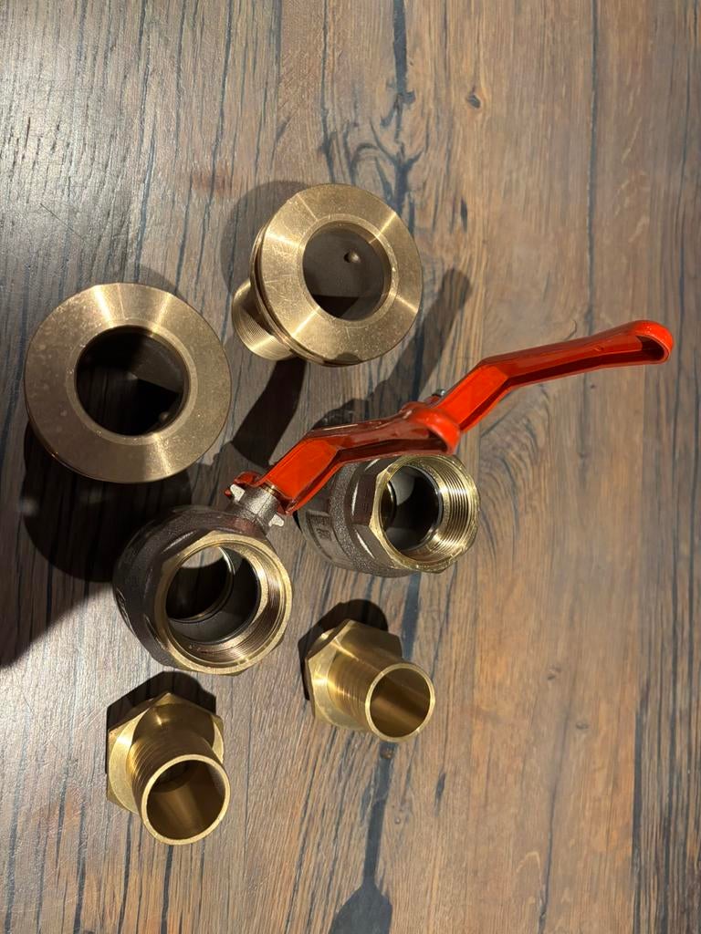 Bronzen huiddoorvoer / afsluiter / slangthule, Watersport en Boten, Accessoires en Onderhoud, Ophalen of Verzenden, Nieuw, Motor en Techniek