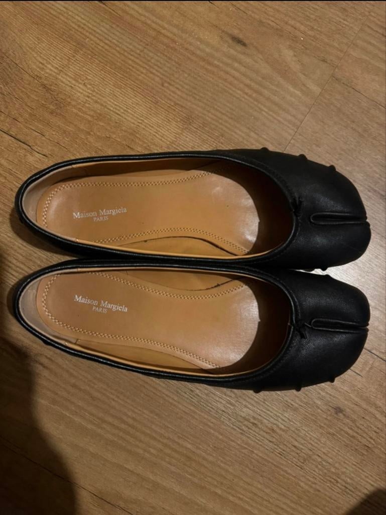 Maison Margiela Tabi Ballerina - Zwart, Ophalen of Verzenden, Zo goed als nieuw, Zwart, Ballerina's