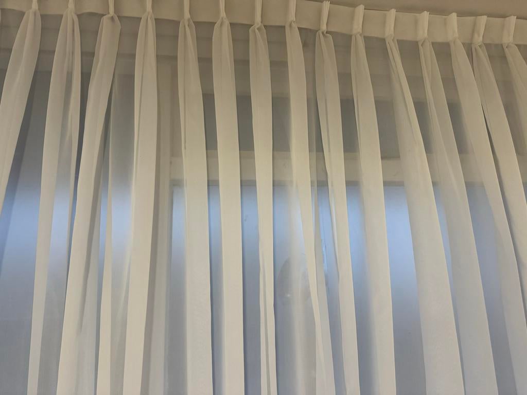 Nieuwe vitrage gordijn - 180x261 cm, 200 cm of meer, Wit, 150 tot 200 cm, Nieuw