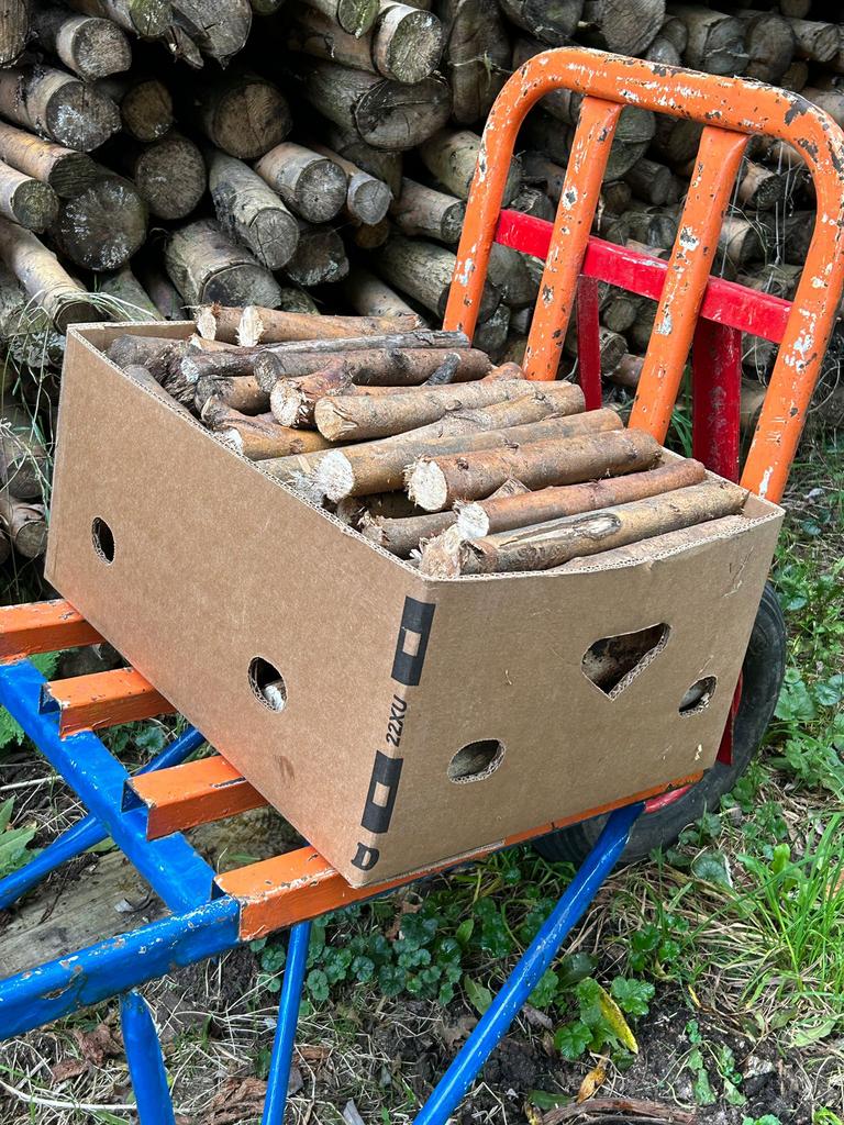 Bananendozen met droog haardhout, Minder dan 3 m³, Ophalen of Verzenden