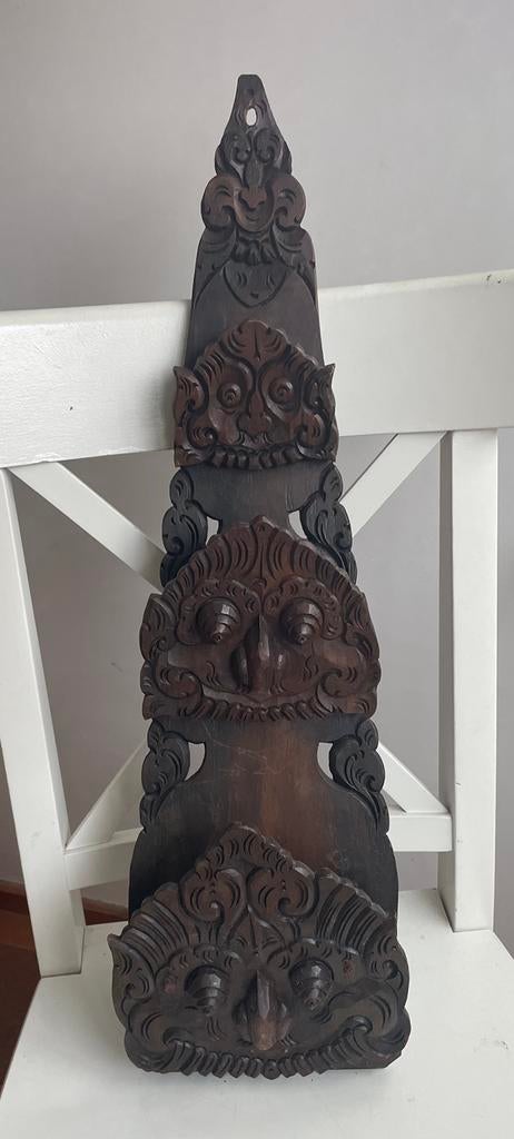 Indische houten brieven/kranten houder, Antiek en Kunst, Ophalen of Verzenden