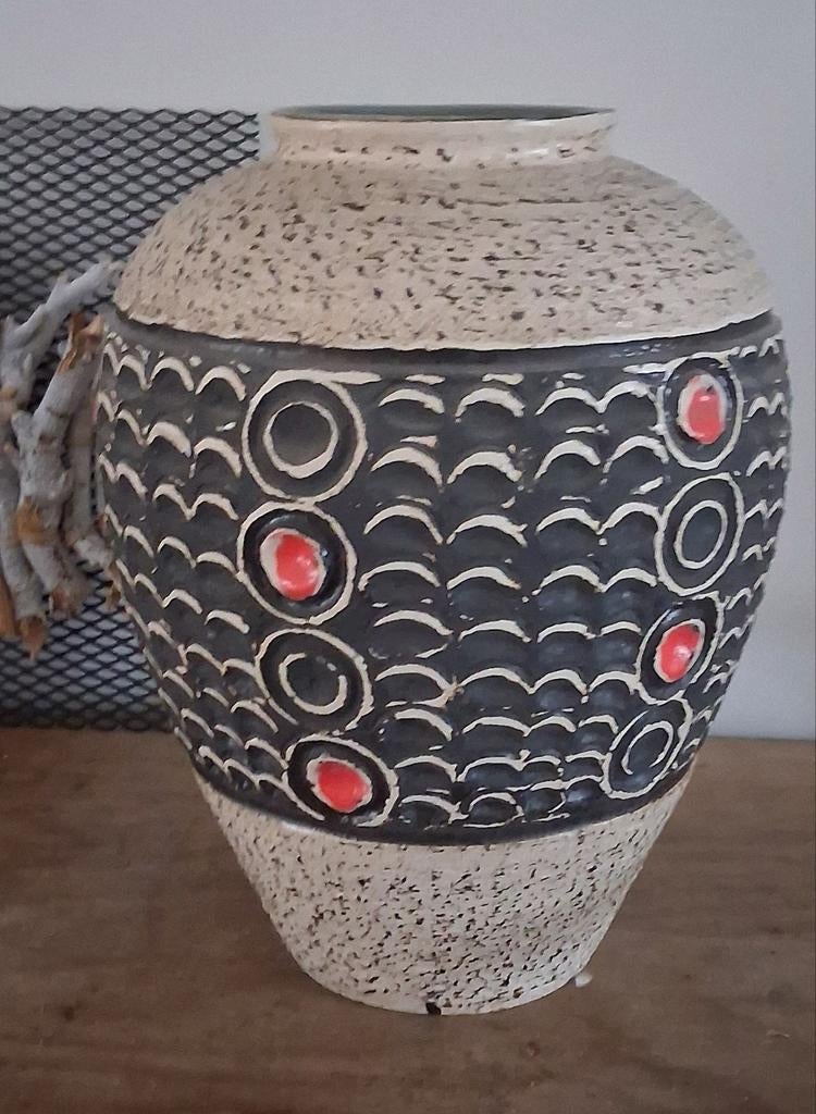 Ü-Keramik West Germany vaas, Huis en Inrichting, Woonaccessoires | Vazen, Ophalen, Overige kleuren, Aardewerk of Porselein, Zo goed als nieuw