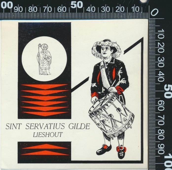 Sticker: Sint Servatius Gilde - Lieshout, Verzamelen, Stickers, Zo goed als nieuw, Bedrijf of Vereniging, Ophalen of Verzenden