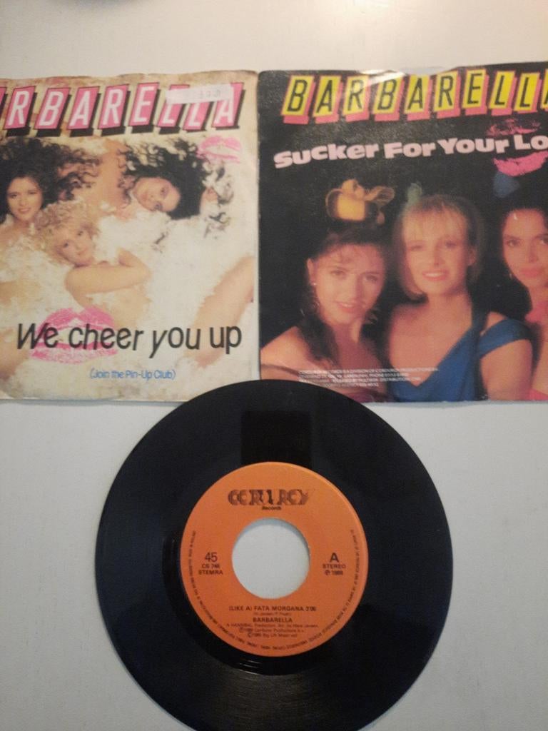 3x vinyl singel van Barbarella, Ophalen of Verzenden, Zo goed als nieuw, Overige formaten