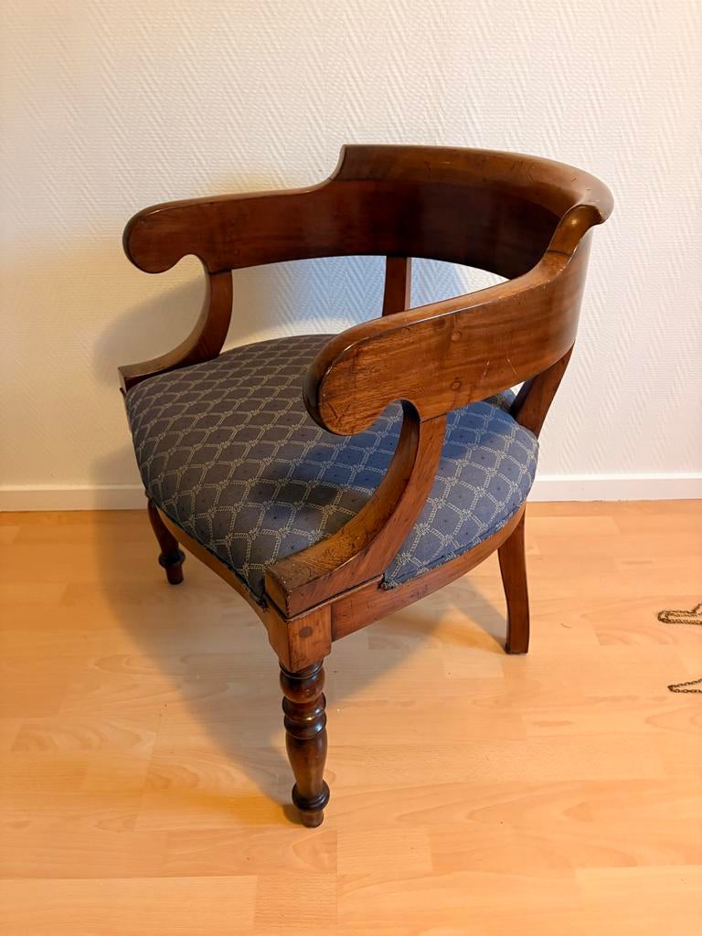Exclusieve English Captain Chair, antieke bureaustoel, Antiek en Kunst, Ophalen of Verzenden