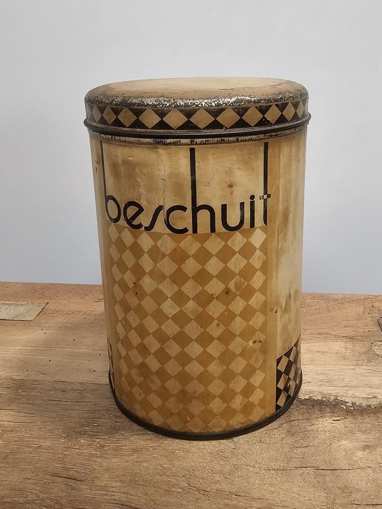 OUDE BROCANTE "HAKA" BESCHUITBUS, Ophalen of Verzenden, Gebruikt